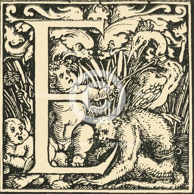 'E - An Alphabet by Hans Weiditz', c1520-1521, (1908). Creator: Hans Weiditz.