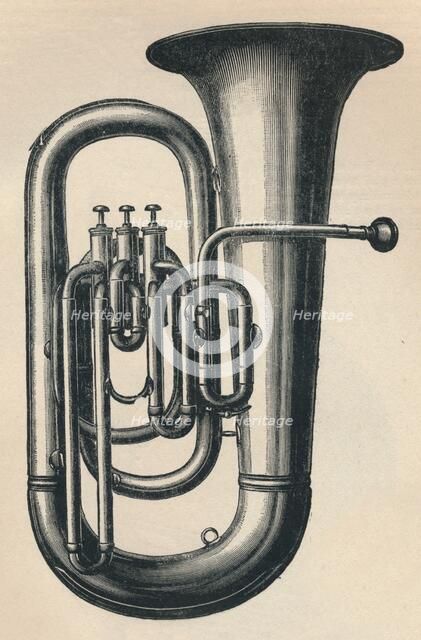 'E? Bombardon with three valves', 1910. Creator: Unknown.