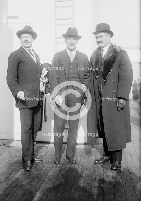 E. Cowdin, N. Prince, Wm. Thaw, between c1910 and c1915. Creator: Bain News Service.