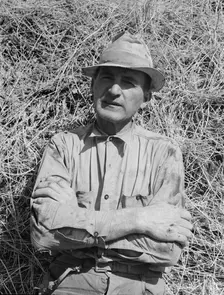 E.E. Botner, FSA borrower, Nyssa Heights, Malheur County, Oregon, 1939. Creator: Dorothea Lange
