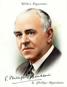 E (Edward) Phillips Oppenheim, English novelist, 1937