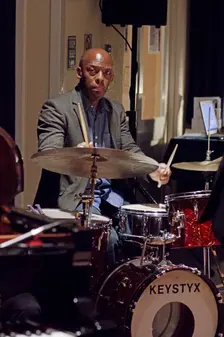E.J. Strickland, Watermill Jazz Club, Dorking, Surrey, Nov 2015. Artist: Brian O'Connor
