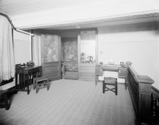 E.M. Bigsby Co. show rooms, private office from balcony, between 1900 and 1915. Creator: Unknown