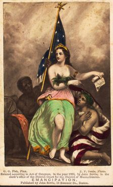 Emancipation, 1863. Creators: George G Fish, John P. Soule
