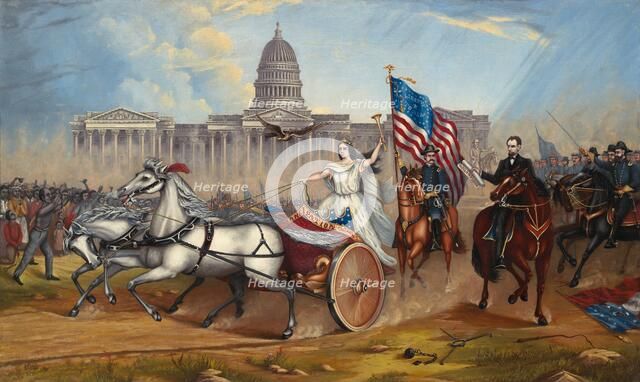 Emancipation Proclamation, 1864 or after. Creator: A.A. Lamb.