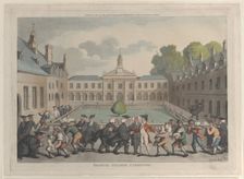 Emanuel College, Cambridge, October 31, 1811., October 31, 1811. Creator: Thomas Rowlandson