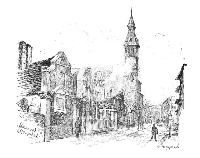 'Emanuel Hospital', 1890. Artist: Hume Nisbet.