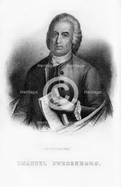 Emanuel Swedenborg, Swedish scientist, philosopher and mystic, (1854). Artist: Unknown