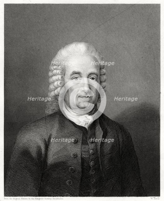 Emanuel Swedenborg, Swedish philosopher, mystic and cosmologist, 1884. Artist: W Holl