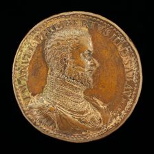 Emanuele Filiberto, 1528-1580, 10th Duke of Savoy 1553 [obverse]. Creator: Alessandro Cesati