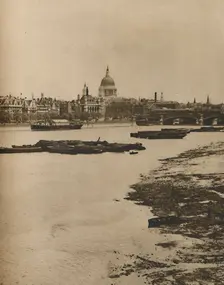 Embankment and Blackfriars from the South End of Waterloo Bridge c1935. Creator: Donald McLeish
