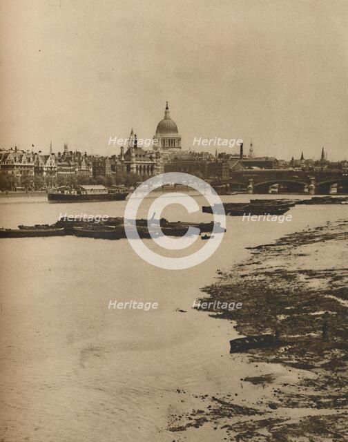 'Embankment and Blackfriars from the South End of Waterloo Bridge', c1935. Creator: Donald McLeish.
