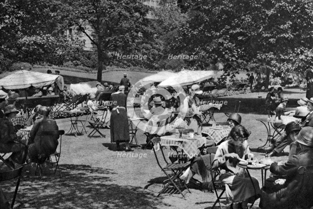 Embankment Gardens, Charing Cross, London, 1926-1927. Artist: Unknown