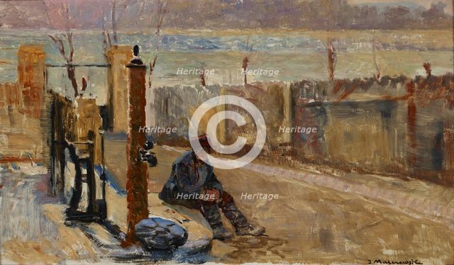 Embankments of the Vistula, between 1900-1904. Creator: Jacek Malczewski.