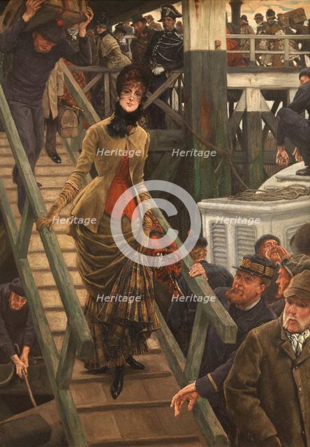 Embarkation at Calais, 1883-1885. Creator: James Tissot.