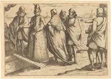 Embarkation at Genoa, 1612. Creator: Jacques Callot