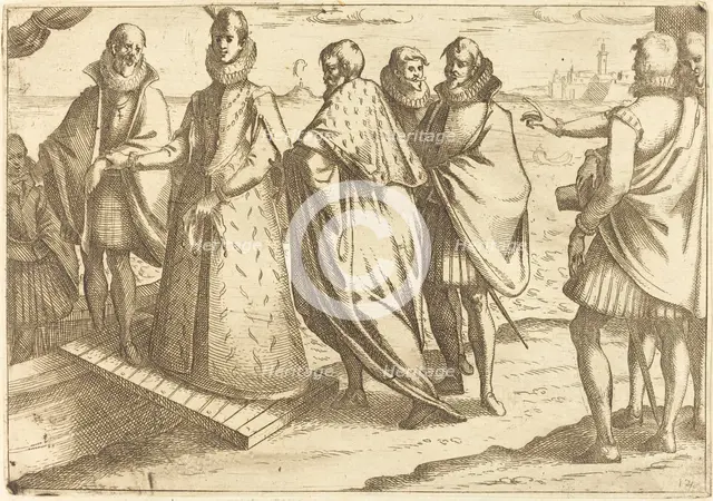 Embarkation at Genoa, 1612. Creator: Jacques Callot.