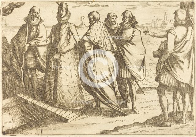 Embarkation at Genoa, 1612. Creator: Jacques Callot.