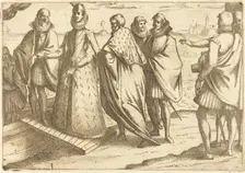 Embarkation at Genoa, 1612. Creator: Jacques Callot