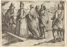Embarkation at Genoa [recto], 1612. Creator: Jacques Callot