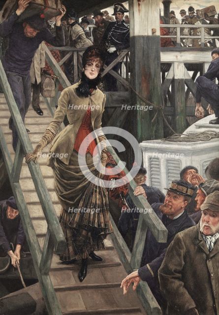 Embarkation in Calais, 1878-1881. Creator: James Tissot.