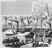 Embarkation of French Troops on board English transport Ships 1854. Creator: Unknown