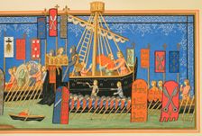 Embarkation of knights of the Order of the Holy Spirit to the Holy Land, Crusades, 1877. Creator: Unknown