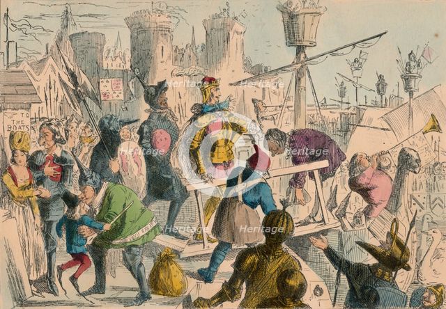 Embarkation of King Henry the Fifth at Southampton. A.D. 1415, 1850. Artist: John Leech