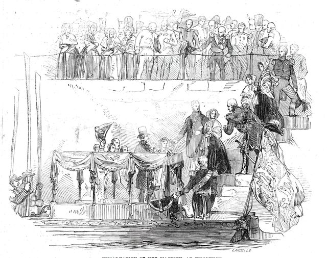 Embarkation of Her Majesty, at Woolwich, 1844. Creator: Ebenezer Landells.
