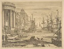 Embarkation of St. Ursula, 1665. Creator: Claude Lorrain