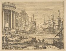 Embarkation of St. Ursula, 1665. Creator: Claude Lorrain