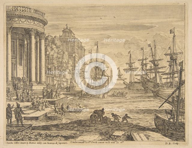 Embarkation of St. Ursula, 1665. Creator: Claude Lorrain.