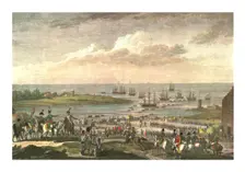 Embarkation of the English in Holland, 30 November 1799, (c1850). Artist: François-Louis Couché