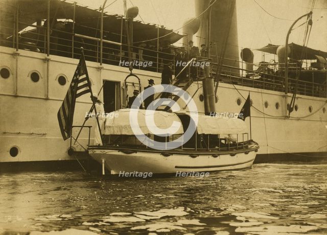 Embarking on the "Mayflower", 1905. Creator: Unknown.
