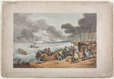Embarking from Brighthelmstone to Dieppe, 1787. Creator: Thomas Rowlandson (British, 1756-1827)