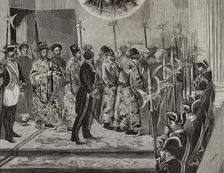 Embassy of the King of Annam to King Alfonso XII, Madrid, Spain, May 12, 1878. Creator: Andrés Ovejero
