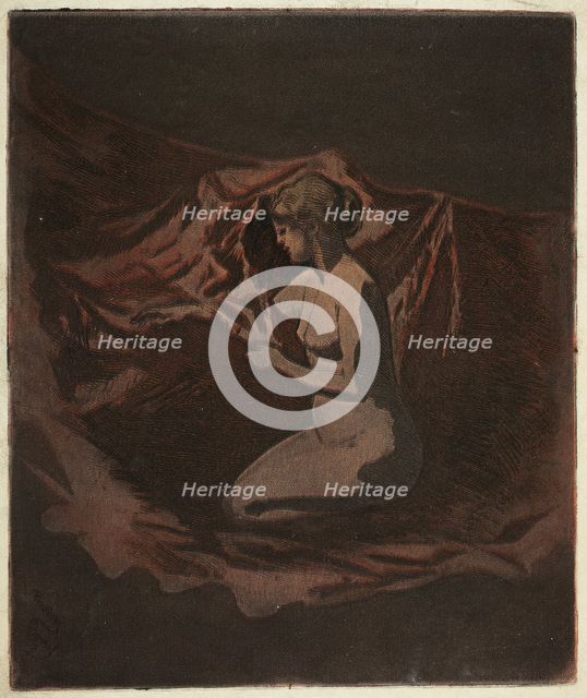Embers Glow, 1890-97. Creator: Theodore Roussel.