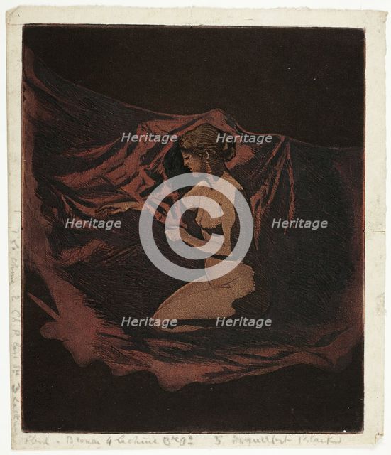 Embers Glow, 1890-97. Creator: Theodore Roussel.