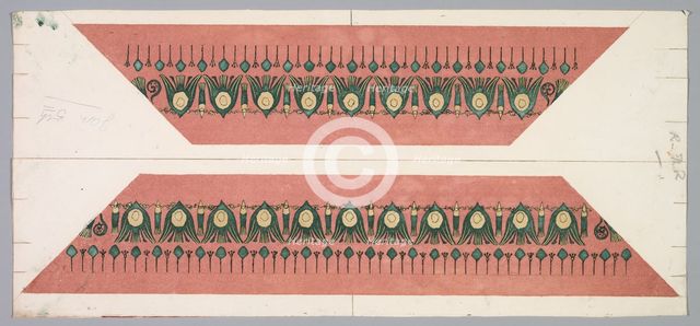 Embers Glow: Lotus Pattern Frame, 1890-1897. Creator: Theodore Roussel (French, 1847-1926).