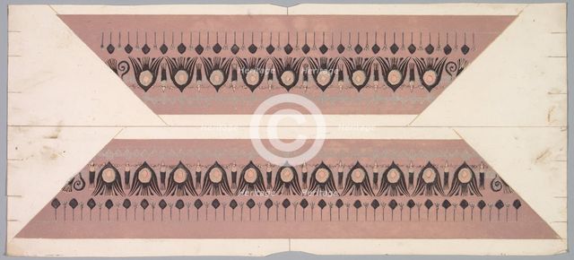 Embers Glow: Lotus Pattern Frame, 1890-1897. Creator: Theodore Roussel (French, 1847-1926).