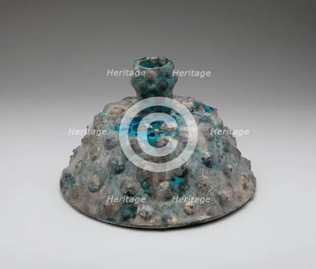 Embossed Candlestick, Iran, 12th century. Creator: Unknown.