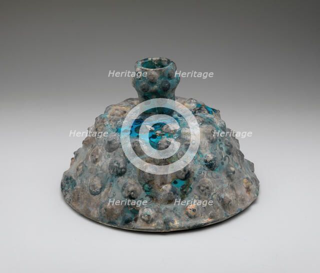 Embossed Candlestick, Iran, 12th century. Creator: Unknown.