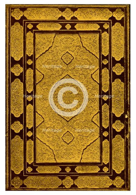 Embossed binding of Jami's 'Khansa, Five Poems', 1931. Artist: Unknown