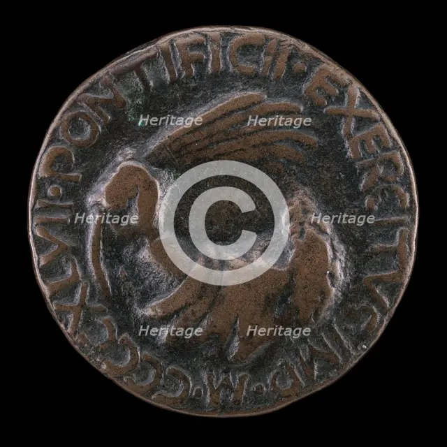 Emblem of Authority [reverse], 1447. Creator: Matteo di Andrea de Pasti.