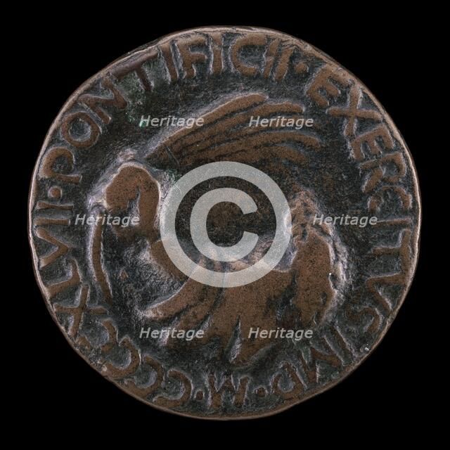Emblem of Authority [reverse], 1447. Creator: Matteo di Andrea de Pasti.