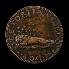 Emblem of Lion and Bees [reverse], 1605. Creator: Giorgio Rancetti