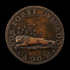 Emblem of Lion and Bees [reverse], 1605. Creator: Giorgio Rancetti