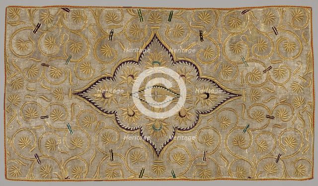 Embroidered Cover (?), 1700s - 1800s. Creator: Unknown.