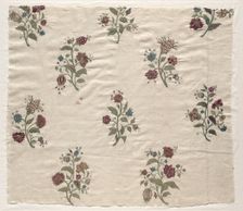 Embroidered Cover, 1700s. Creator: Unknown
