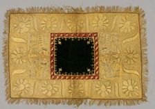 Embroidered Cover, 1800s. Creator: Unknown